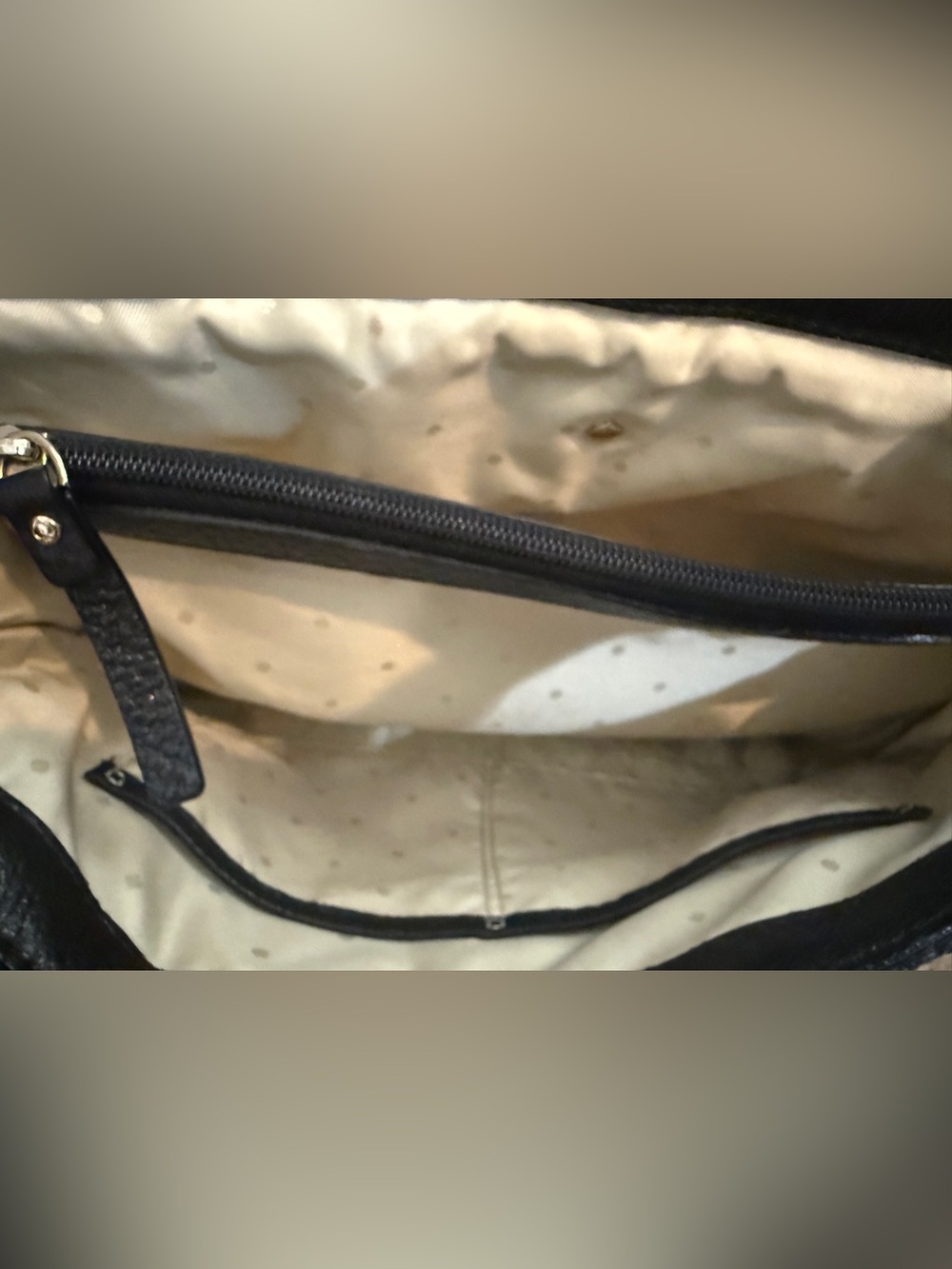 kate spade Delaney Black Quilted Leather Chain Shoulder Bag with Gold Hardware - Picture 15 of 16